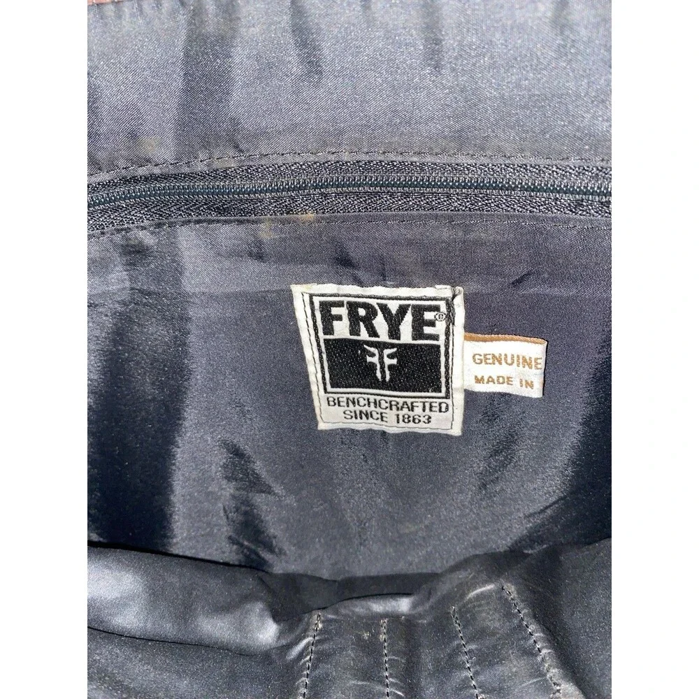 FRYE 100% Genuine Leather Messenger Bag, Dark Brown (Unisex) Butter Soft Strap - Picture 11 of 15